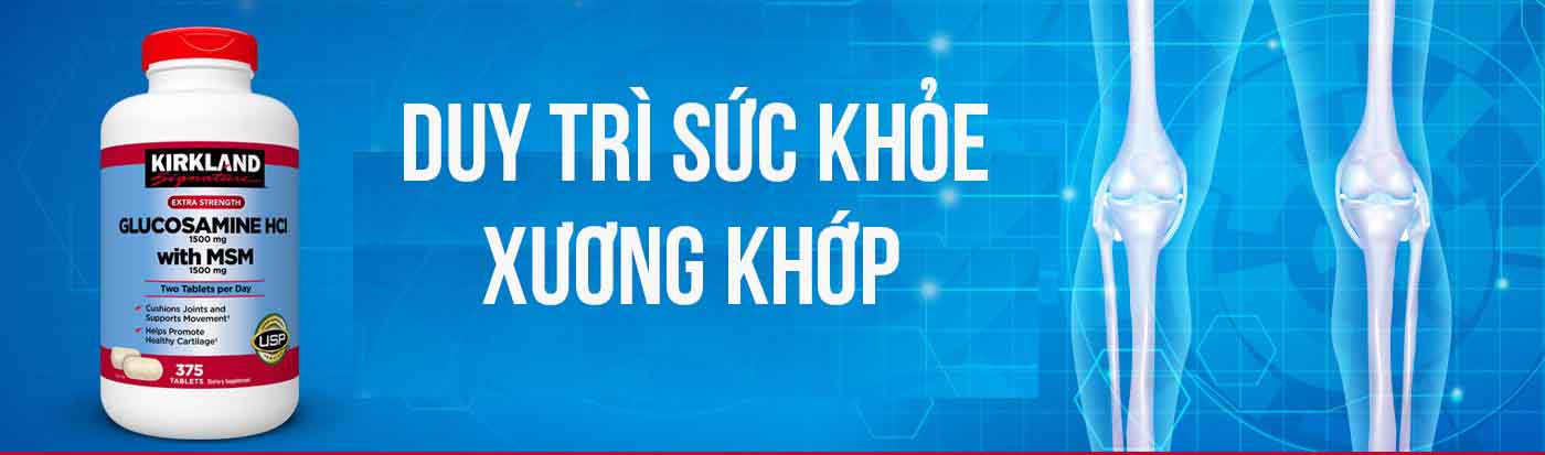 Duy Trì Sức Khỏe Xương Khớp Bằng Kirkland Glucosamine Hcl 1500mg