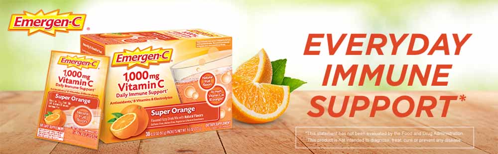 Tăng Cường Sức đề Kháng Hàng Ngày Với Emergen C Super Orange 1000mg