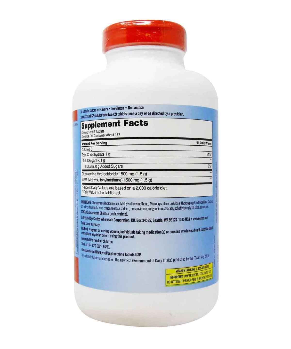 Thực phẩm chức năng Kirkland Signature Extra Strength Glucosamine HCI 1500mg-1