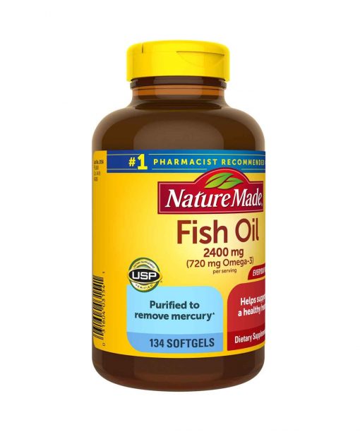 Viên Uống Dầu Cá Nature Made Omega 3 Fish Oil 2400mg 1