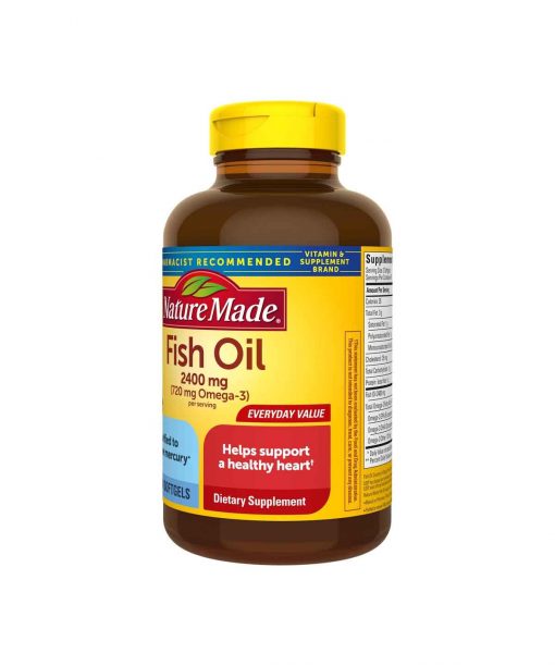 Viên Uống Dầu Cá Nature Made Omega 3 Fish Oil 2400mg 2